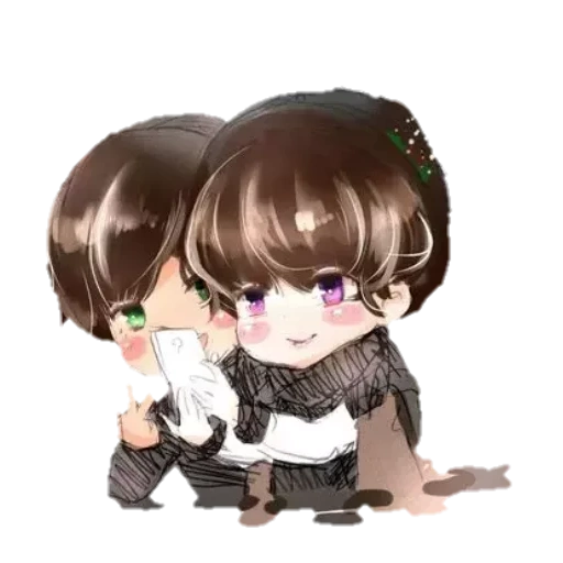 bts de chibi, personagem de anime, chibi chongguo baby, participantes do chibi bts, o grupo juvenil à prova de balas chibik original