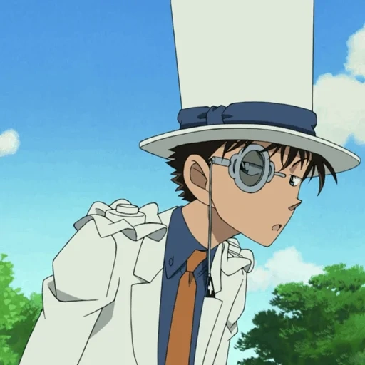 kato rapaz, animação fofa, personagem de anime, detective conan, kato kid segunda temporada