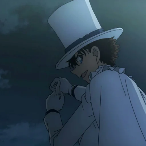 kayto kid, mago anime, wizard kaito 1412 kaito kid, kaito wizard 1412 anime 1 episodio, detective conan 14 movie kaito kid