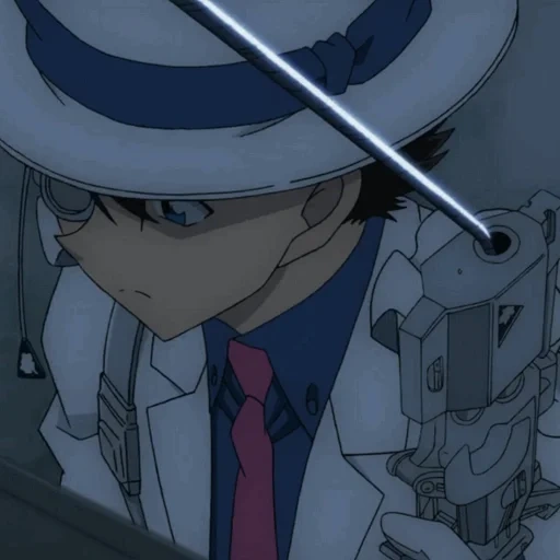 kaito kid, personnages d'anime, détective conan, détective conan kaito, anime wizard kaito