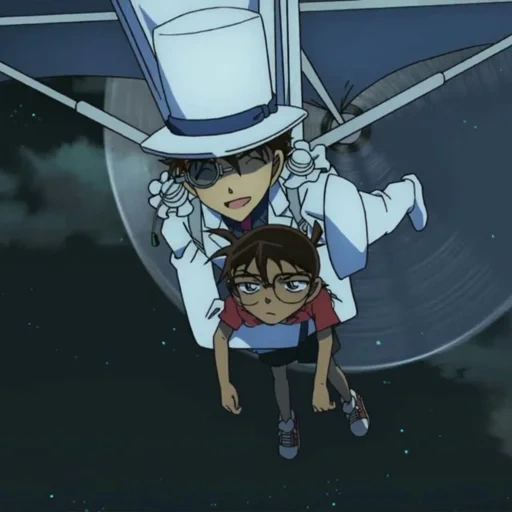 karakter anime, detektif conan, penyihir kaito haibara, detektif conan film 14 kid, detektif conan conan vs kid 2005
