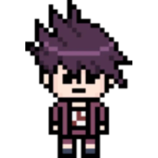 pixel art, kaito omezhka, kaito pixel, kaito momota pixel, leon danganronpa pixel