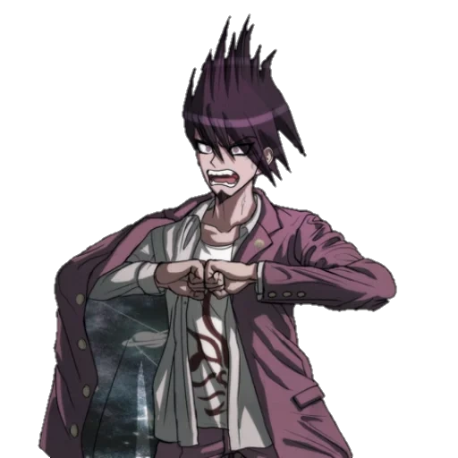 kaito momota, anime charaktere, kaito momote spit, kiteo momota voller höhe, kiteito momot spuckte volle höhe