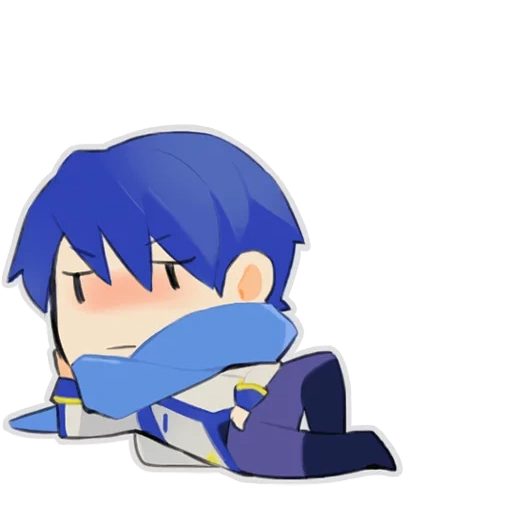 kaito, keto, vocaloid kaito, karakter anime, kaito vokal chibi