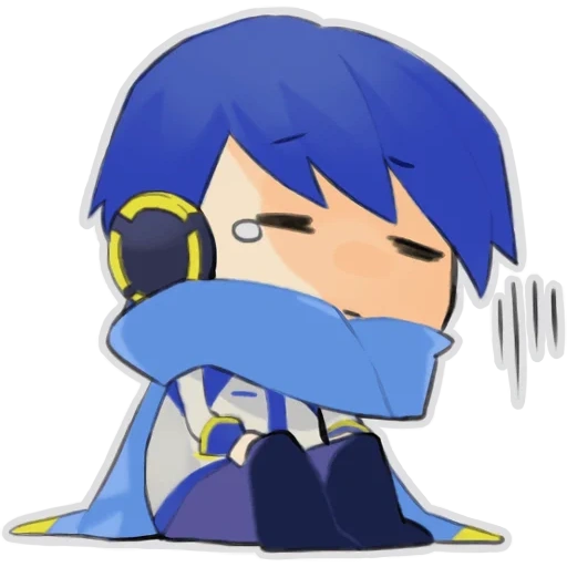 kaito, keto, kaito vocaloid, kaito vocal chibi, chibi kaito gesang