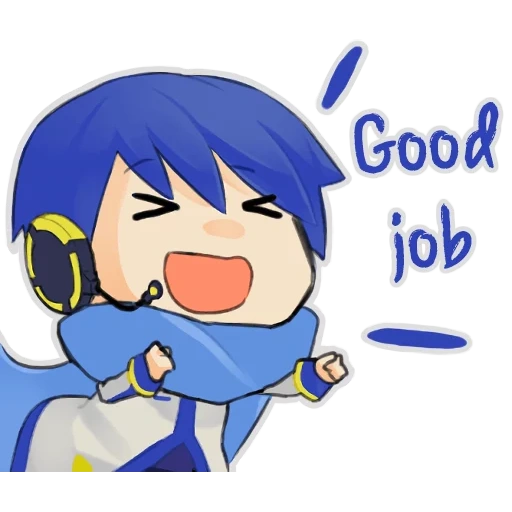 kaito, kaito, kaito hunter chibi, kaito vocaloid chibi, kaito vocaloids chibi