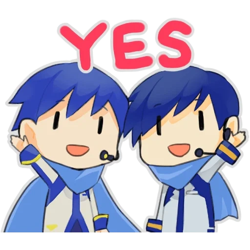 kaito, anime lucu, vocaloid kaito, karakter anime, kaito vokal chibi