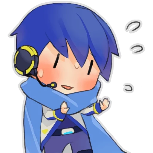 kaito, vocaloid kaito, кайто хантер чиби, кайто вокалоид чиби, кайто вокалоиды чиби