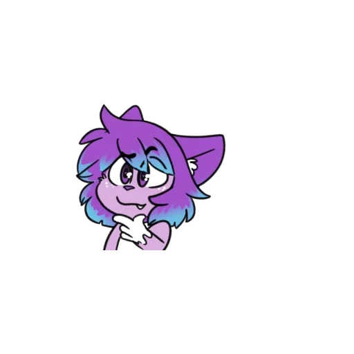 anime, character, perpl guy, pony characters, violet cat