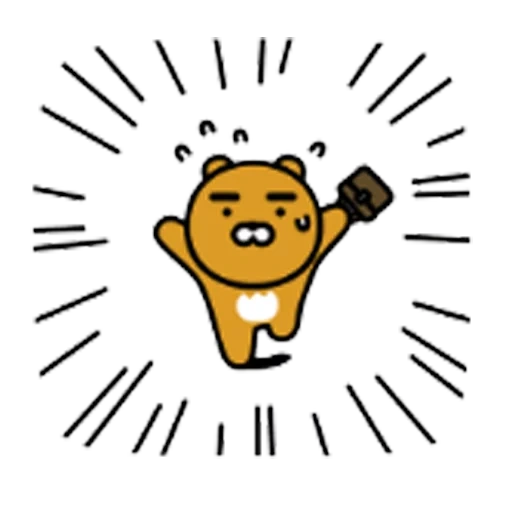 asiático, kakao, amigos de kakao, ryan kakaotalk, kakaotalk bear