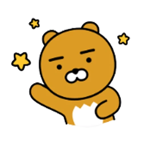 kakaotalk, ryan kakaotalk, kakaotalk медведь, ryan kakao friends, корейские персонажи мишки
