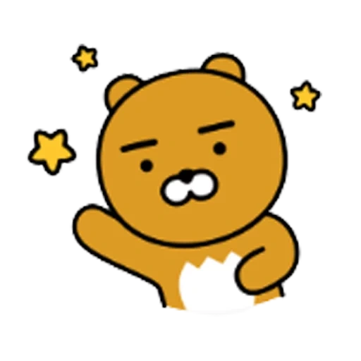 kakaotalk, ryan kakaotalk, kakaotalk bear, ryan kakao friends, korean characters of mishka