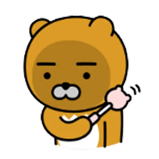 asian, kakao friends, ryan kakaotalk, kakaotalk ryan, bear cocoa is a lot