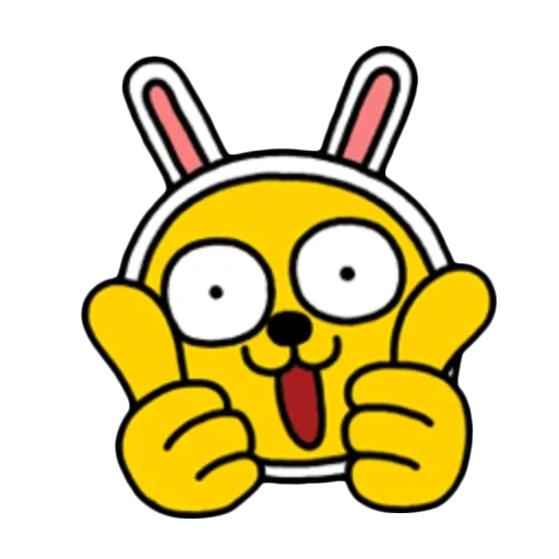 clipart, sonriente, kakaotalk, muzi kakaotalk