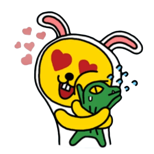 kakao talk, line friends, emotikon korea, kakao berbicara teman, kakaotalk korea