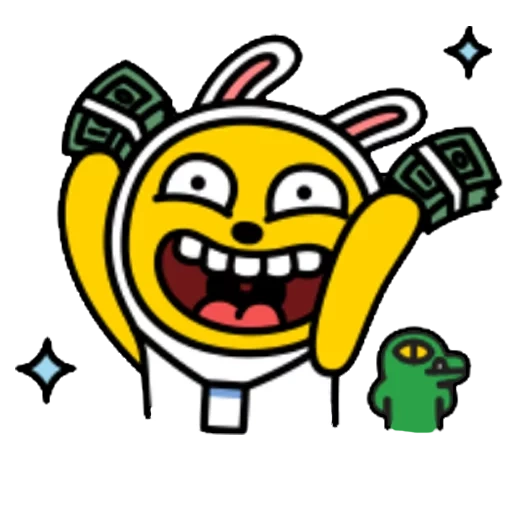 laughing, monster logo, muzi kakotalk, korean kakaotalk