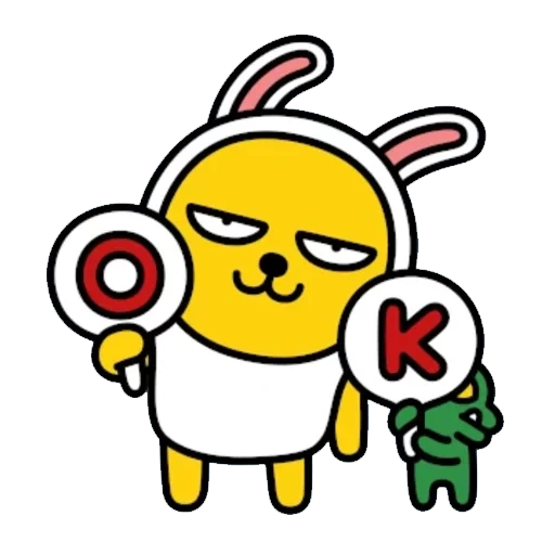 muzi kakotalk, kakotalk peach, kakao friends muzi, korean kakaotalk, coco's character is a true friend