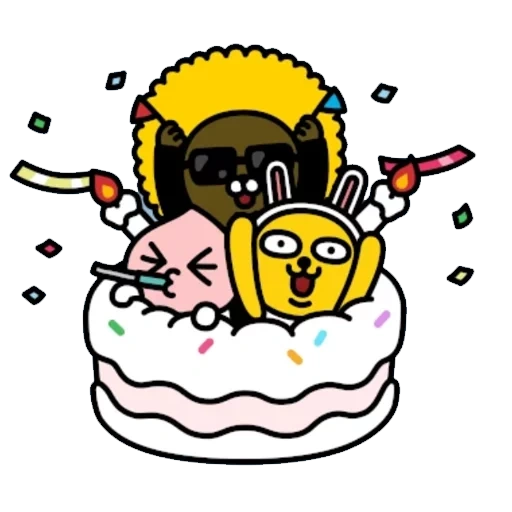 animación, kakaotalk, line friends, kakao friends, cumpleaños