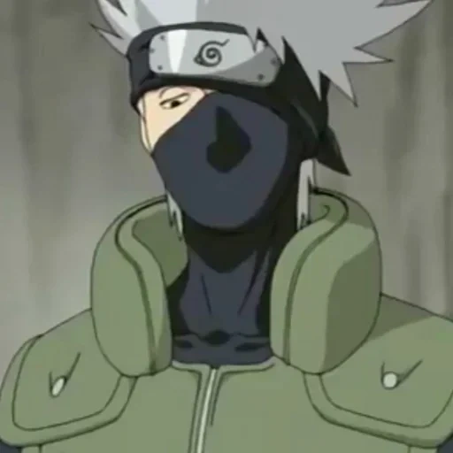 kakashi sta ridendo, kakashi hugo, kakashi hatak, otto pesi, stagione 1 episodio 46 di naruto