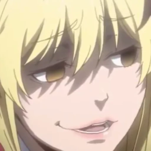 anime, kakegurui, personaggio di anime, anime folle eccitante, sorridi follemente eccitati