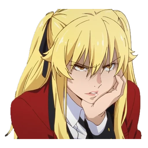 kakegurui, mary saotome, meari saotome, anime charaktere, verrückte aufregung kakegurui