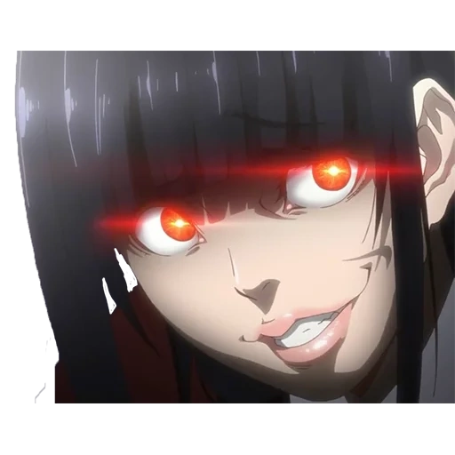 kakegurui, jabami yumeko, karakter anime, amv anime kakegurui, anime gila