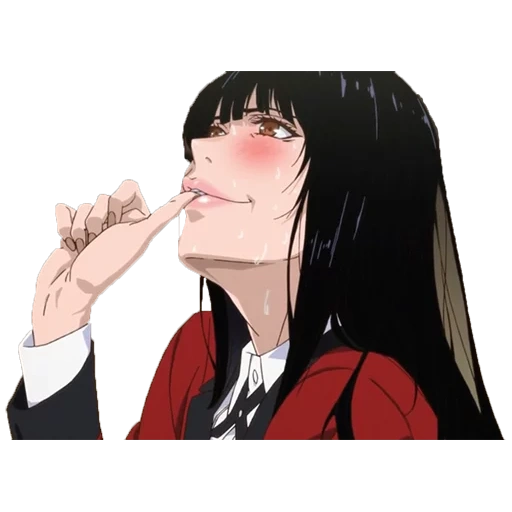 anime loco emoción, anime de emoción loco yumeko, anime loco emoción yumeko, excitación loca yumeko ahegao, excitación loca personajes de yumeko