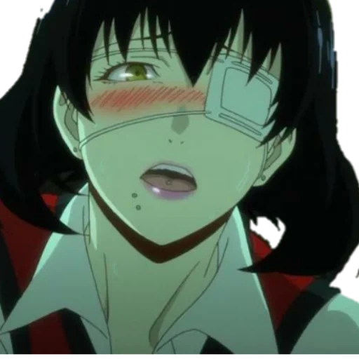 kakegurui, midari ikisim, midori ikishima, kakeguru anime, crazy excitement kakegurui