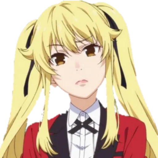 kakegurui, mary soomei, menina anime, kakeguri mary, animação louca de saotome mari