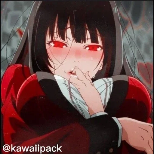 юмеко, юмеко лицо, kakegurui yumeko, аниме безумный азарт, безумный азарт kakegurui