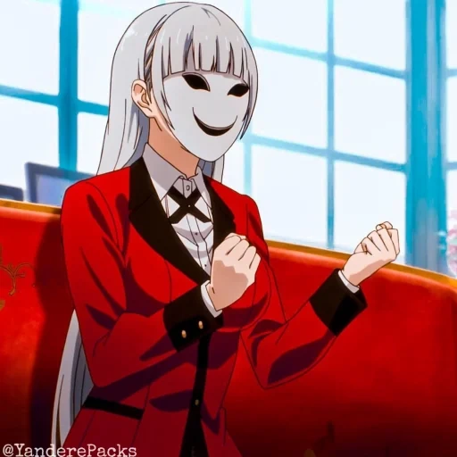 kakegurui, ryrika oleh momobes, karakter anime, kegembiraan gila anime, kegembiraan gila rick