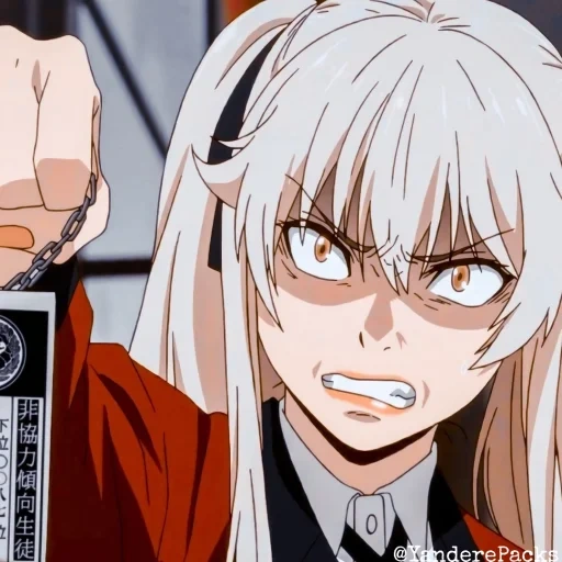 kakegurui, emoção louca mary, anime emoção louca, saotome mad isart, emoção louca kakegurui