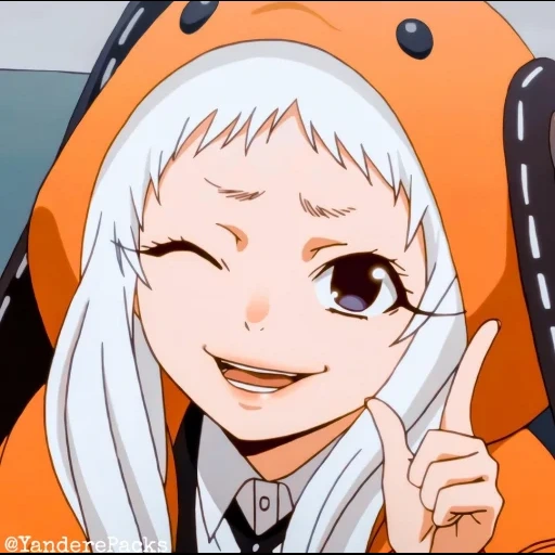 kakegurui, runa yomozuki, runa yomozuki, anime charaktere, kakeguru anime