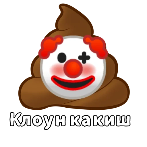 clown, clown smilik, clown emoji, emoji de clown, clown emoji