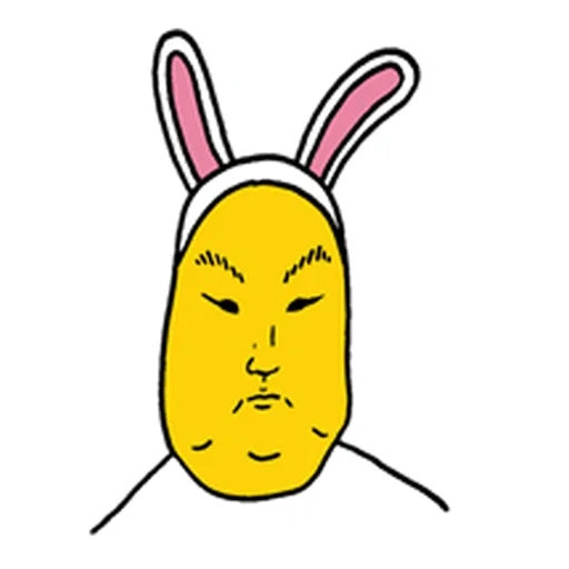 ммм, азиат, человек, the rabbit, bad bunny кролик