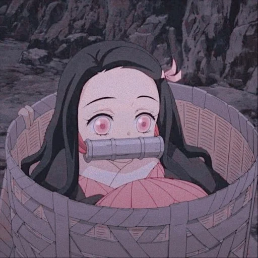 nezuko, незуко, рисунок, аниме незуко, незуко камадо