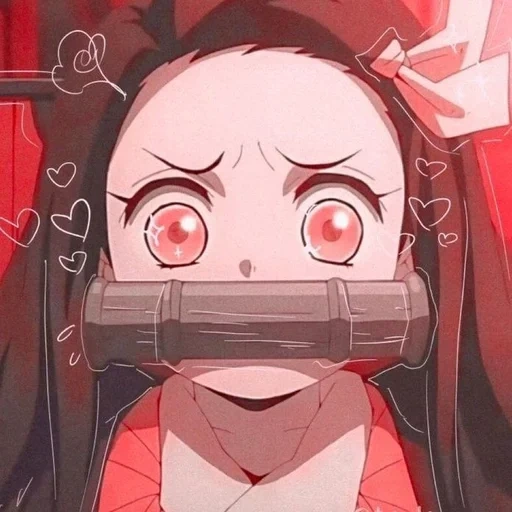 nezuko, abb, nezuko kamado, anime charaktere, niedliche anime-muster