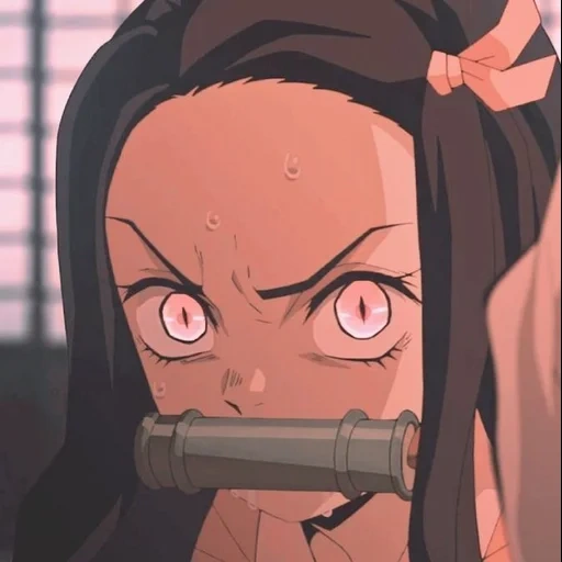 nesuko, kamado nevzuko, esthétique de nazuko kamado, la lame est un démon disséquant, demons nezuko cloding blade