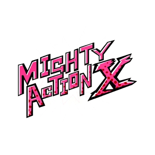 x game, sign, thrashpatcher, mighty action x, star knight logo