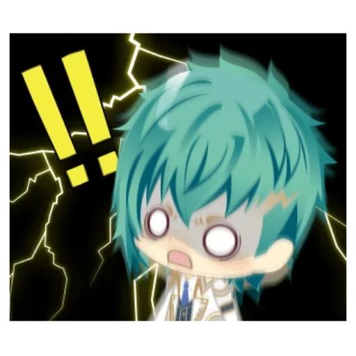 anime, aoba chibi, personnages d'anime, kuro servamp chibi, messager mystique emoji m