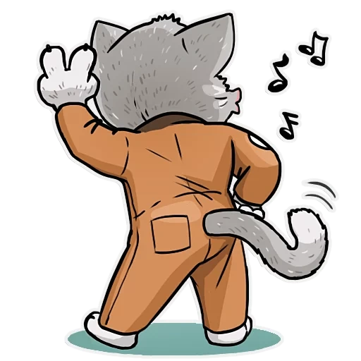 gato, gato personaje, kamikaze cat