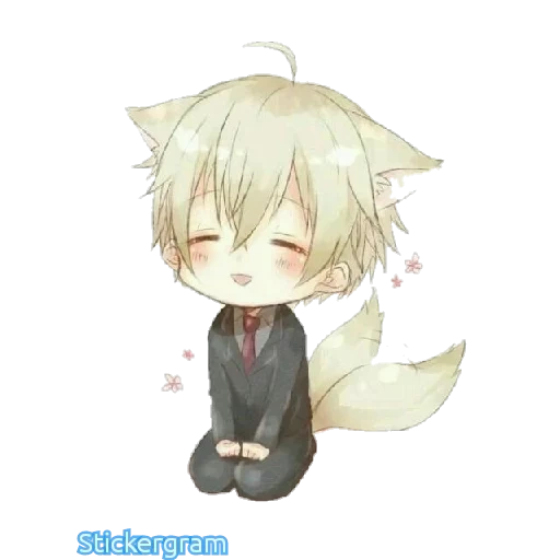 chibi kun, mafumafu neko, anime kun naiko, niedliche anime-muster, mizuka shushi chibi