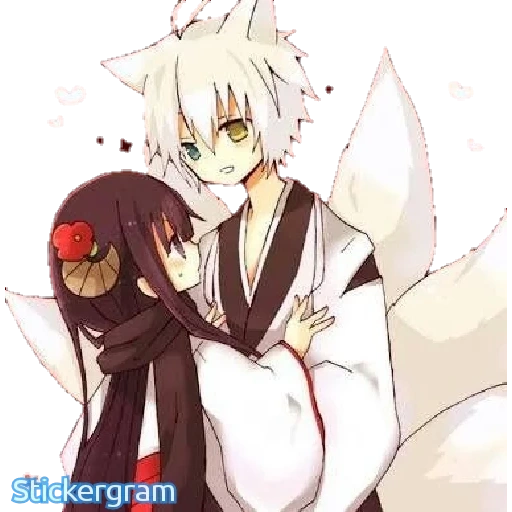 couples d'anime, inu x boku ss, couples d'anime, personnages d'anime, couples mignons d'anime