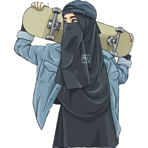 la ragazza, i musulmani, immagini islamiche, anime musulmano nikabu, immagini musulmane