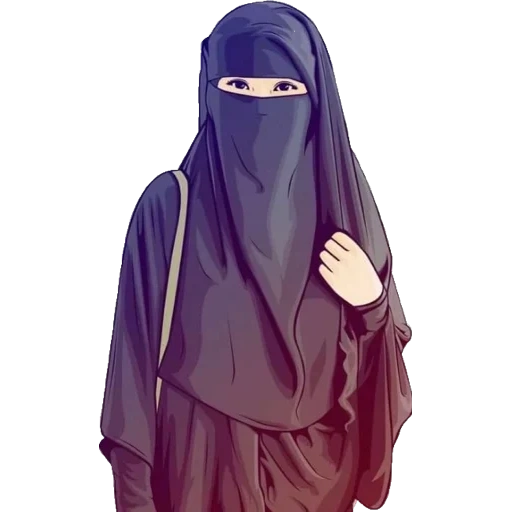 chica hijabe, hijab musulmán, apodo musulmán, hijab musulmán, dibujos musulmanes