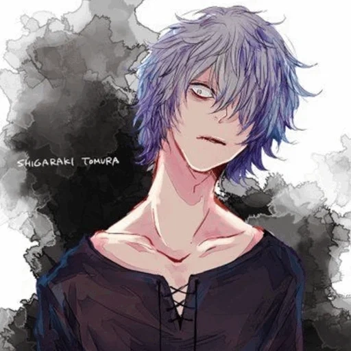 ragazzi anime, ragazzi anime, shigaraki tamura, un ragazzo riccio di anime, la mia eroica accademia