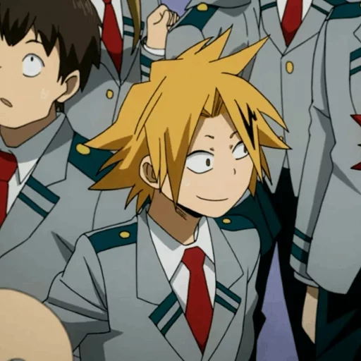 kaminari denka, personnages d'anime, hero academy, denki mon académie héroïque, mon héroïque kaminari academy