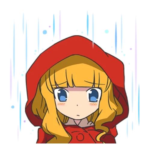 alice ogay, anime art, das ren'py logo, anime charaktere, rotkäppchen in chibi