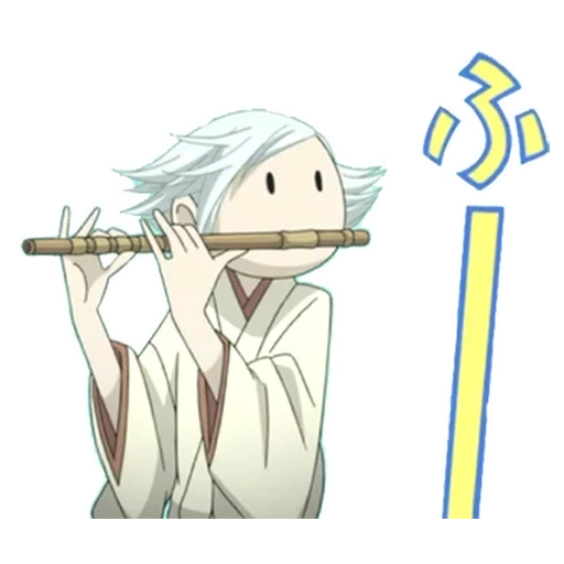 kamisama hajimemashita, mizuki con flauto, mizuki è un dio molto piacevole con un flauto, dio molto carino mizuki, tomoe molto simpatico dio
