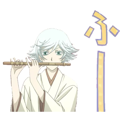 l'anime est très agréable pour le dieu mizuki, mizuki très agréablement dieu, mizuki avec flûte, anime tomoe, mizuki